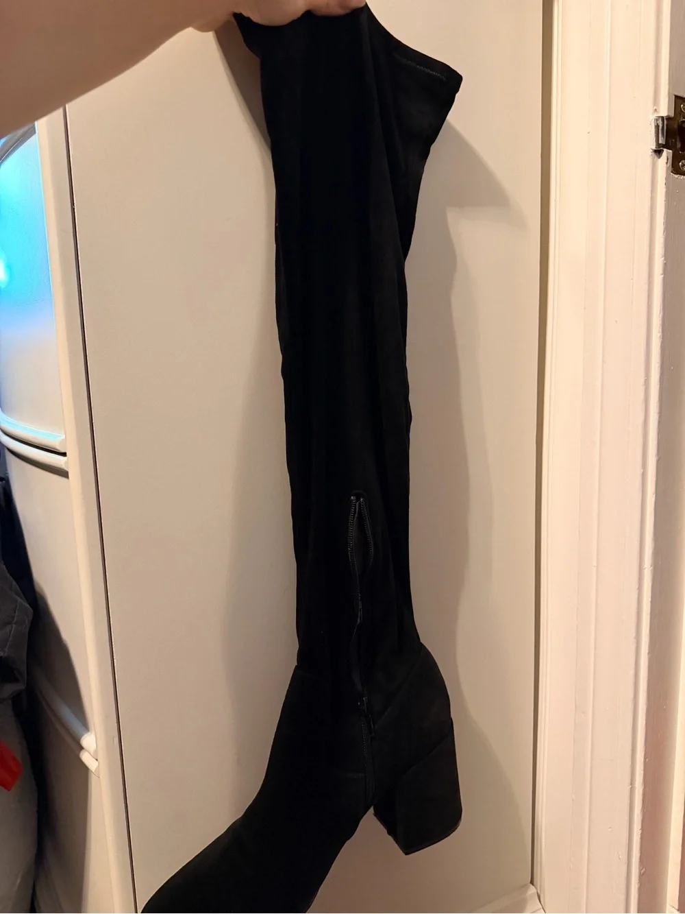 Bar III Black Over-the-Knee Suede Boots